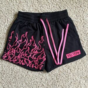 KILL CREW black/pink gym shorts great condition!! Size medium with pockets
